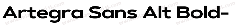 Artegra Sans Alt Bold字体转换